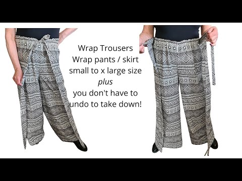 Stylish Women's PolySilk Faux Wrap Pants: Wide Leg, Flowy & Lightweight –  Lakhay-Retail