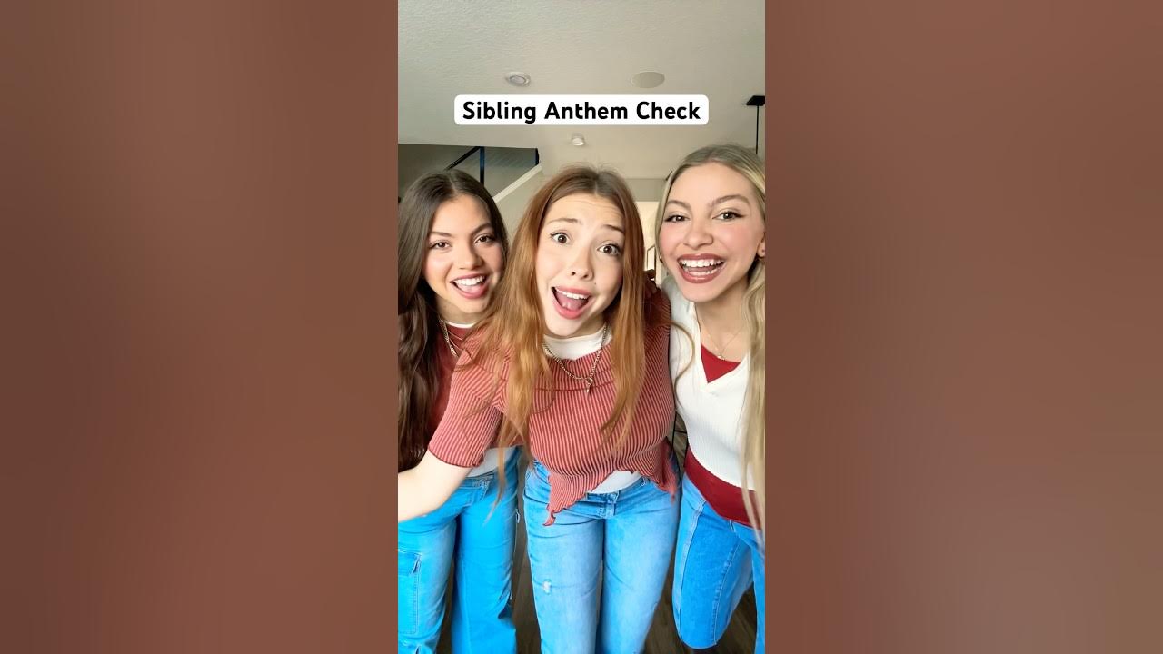 SIBLING ANTHEM CHECK ✅👀😆 | Triple Charm #Shorts SIBLING ANTHEM CHECK ✅👀😆 | Triple Charm #Shorts