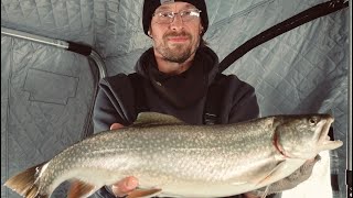 Lake Superior Ice Fishing Action!