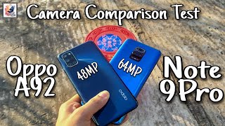 Redmi Note 9 Pro vs OPPO A92 Camera Comparison | OPPO A92 vs Redmi Note 9 Pro Camera | 64MP VS 48MP
