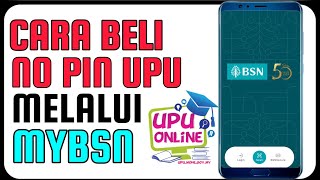 Cara Beli No Pin UPU Melalui MyBSN Cara Beli No Pin UPU Melalui MyBSN