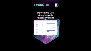 Exploratory Data Analysis with Pandas Profiling #ai #artificialintelligence #machinelearning