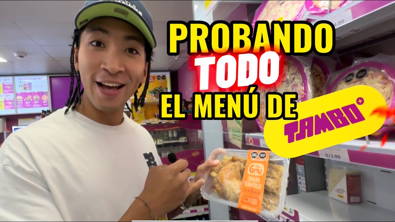 PROBANDO TODO EL MENÚ DE TAMBO!! - VALE LA PENA??!! - YouTube