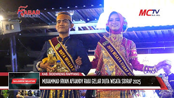 MUHAMMAD IRVAN AFHANDY, MAHASISWA UMS RAPPANG RAIH GELAR DUTA WISATA SIDRAP 2025