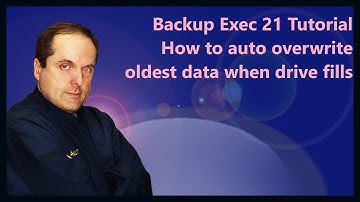 Backup Exec 21 Tutorial How to auto overwrite oldest data when drive fills