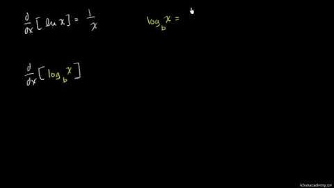 Derivative of log with arbitrary base