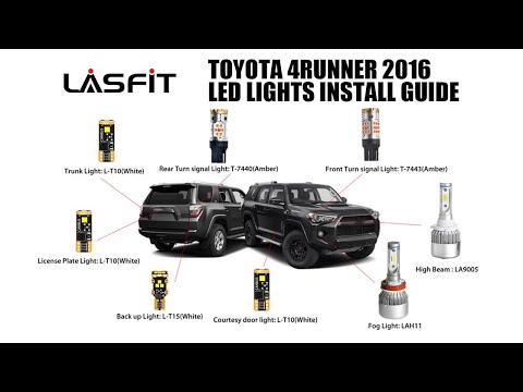 2016 2017 2018 2019 2020 Toyota 4Runner - LED Headlight bulb backup light turn signal Light
