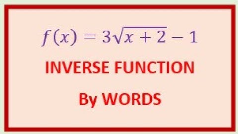 Find Inverse of Transformed Square-Root Function Using Words MCR3U Functions Test