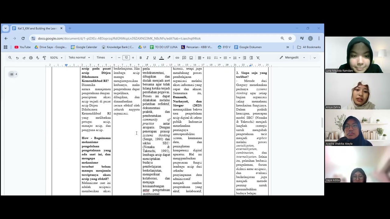 Kelompok 5 | Knowledge Management and Building the Learning Organization in Archive