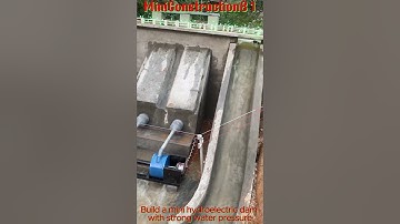 Mini hydroelectric power plant with two generator sets