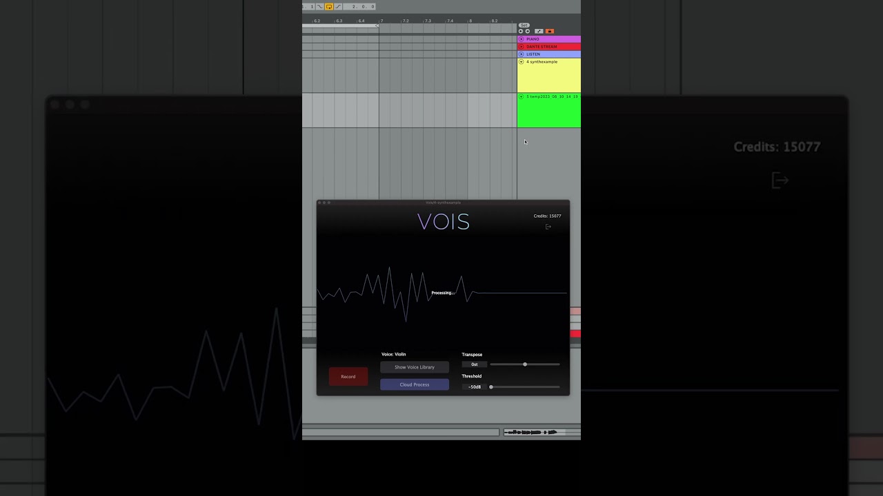 Convert your synths to voice or instruments
