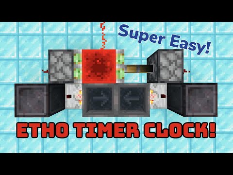 Minecraft Timer Anyone Can Build! | Etho Hopper Clock Tutorial (Vanilla)