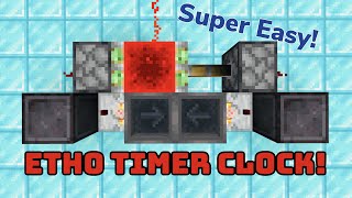 Minecraft Timer Anyone Can Build! | Etho Hopper Clock Tutorial (Vanilla)