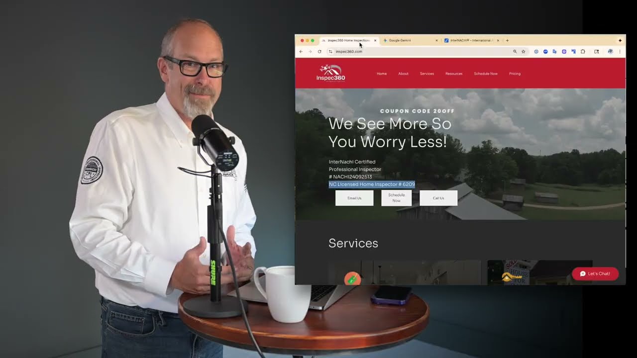 Here's a case study of a home inspector's website.