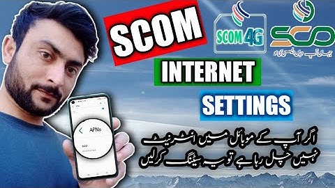 SCOM Internet Settings | SCOM APN Setting add karay