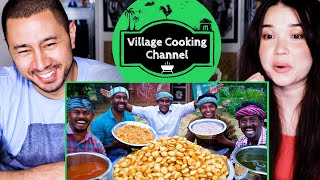 VILLAGE COOKING CHANNEL | 1000 Pani Puri | Golgappa Recipe Cooking | Reaction by Jaby Koay & Achara!