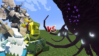 Wither Storm vs Mowzie's Mobs in Minecraft