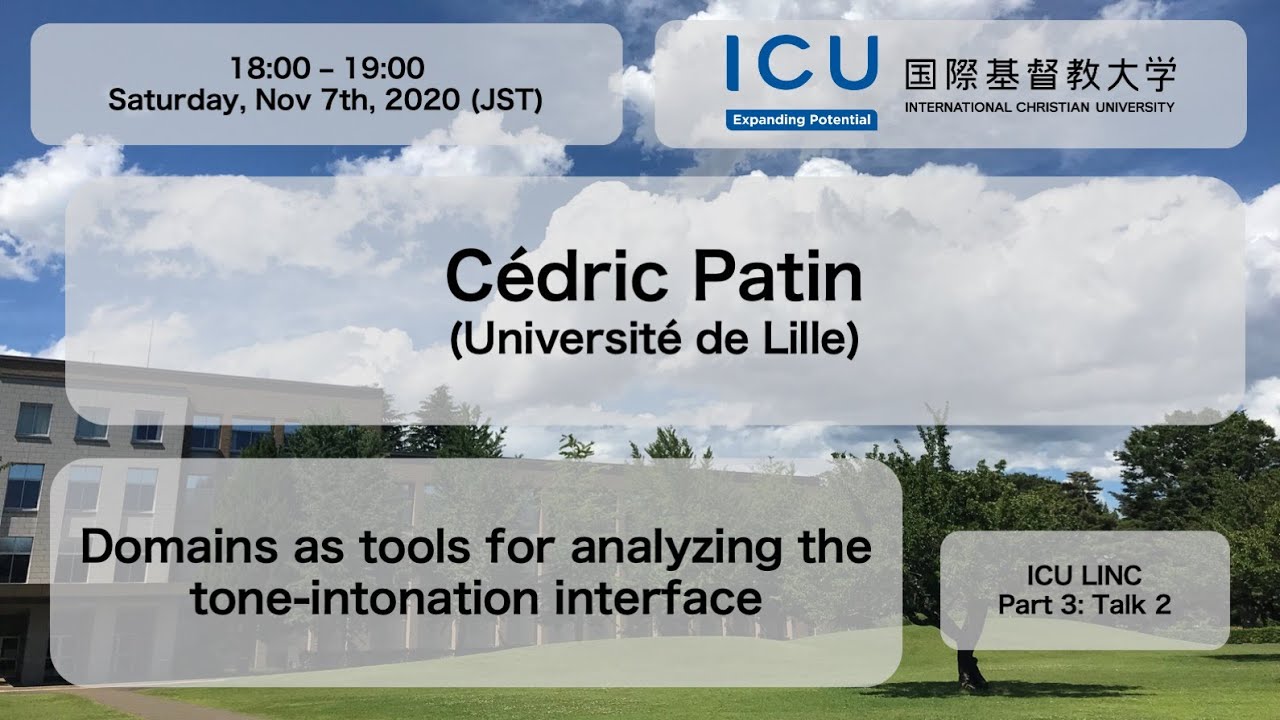 [ICU-LINC0023] Cédric Patin (Université de Lille)