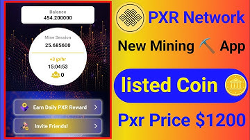 PXR Network AIRDROP ||#NEW MINING APP| CRYPTO MINING APP 2023||$500/DAY EARNING APP #cryptocurrency