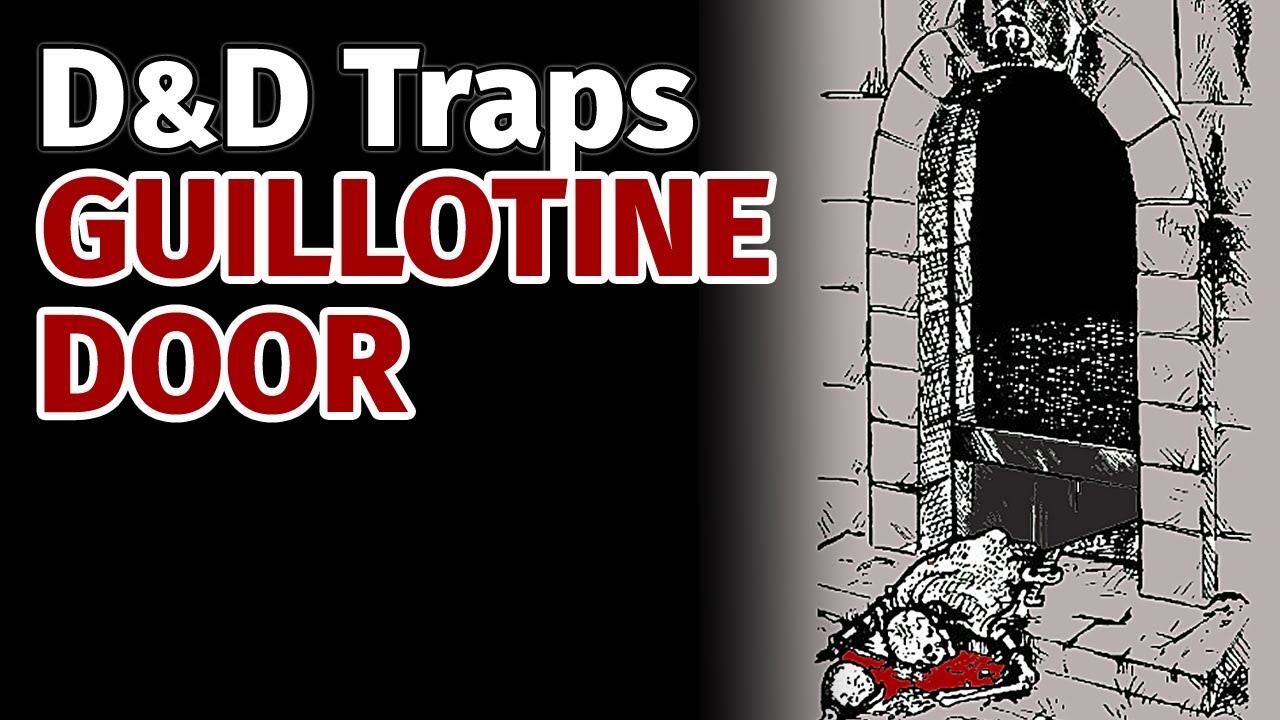 D&D Traps The Guillotine Door Trap Dungeon Magazine Grimtooth's