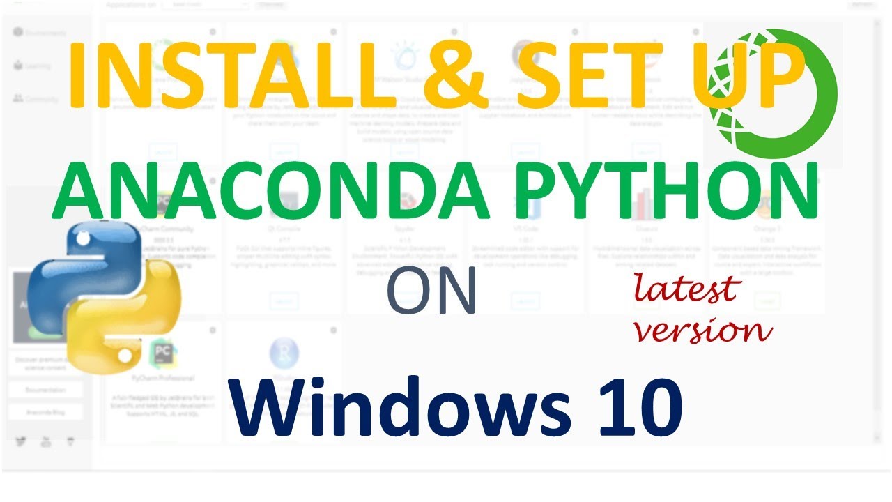 How to install Anaconda(python) on Windows 10 2021 Download