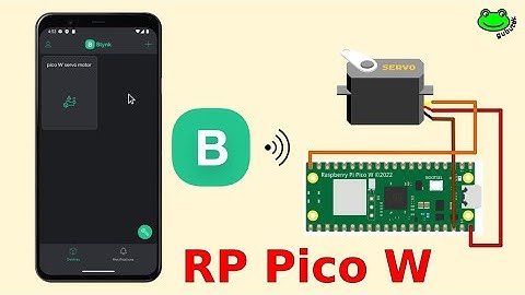 Remote control servo motor with Raspberry Pi Pico W and Blynk app