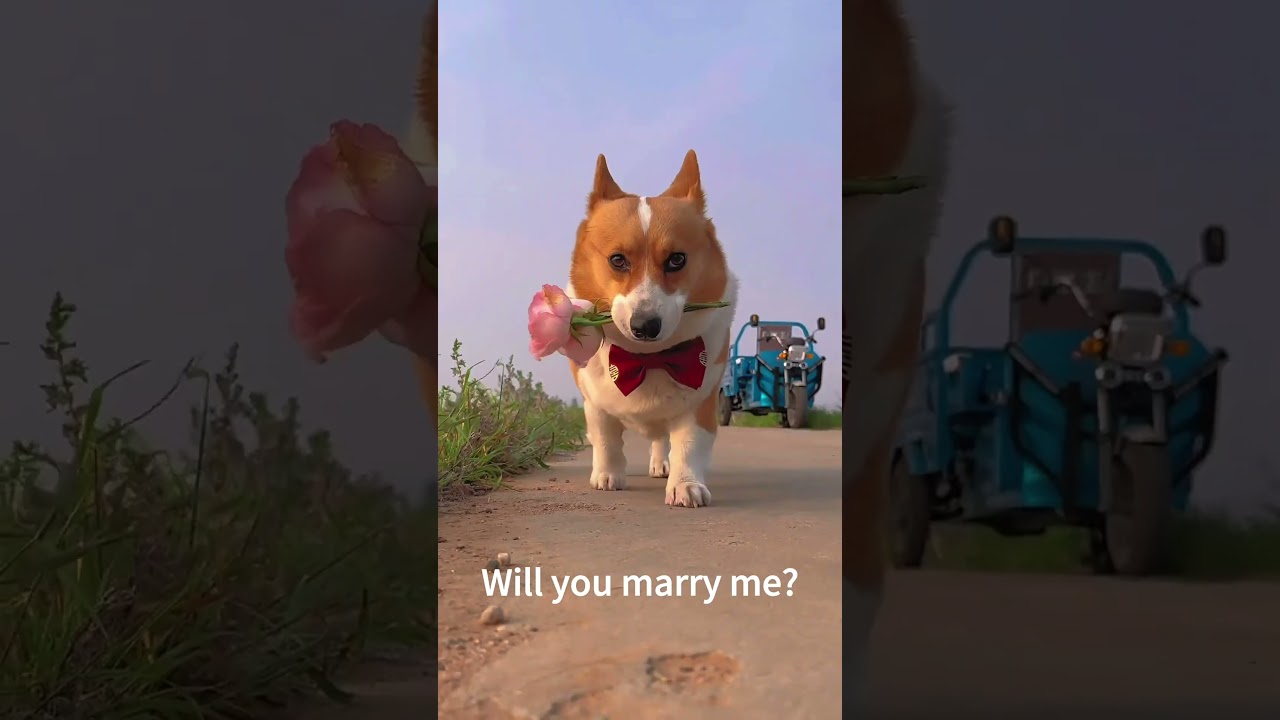 Watch This Cute Corgi Walk Right Toward You 