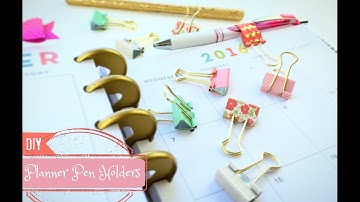 How to Make a Pen Holder: DIY Planner Pen Loop