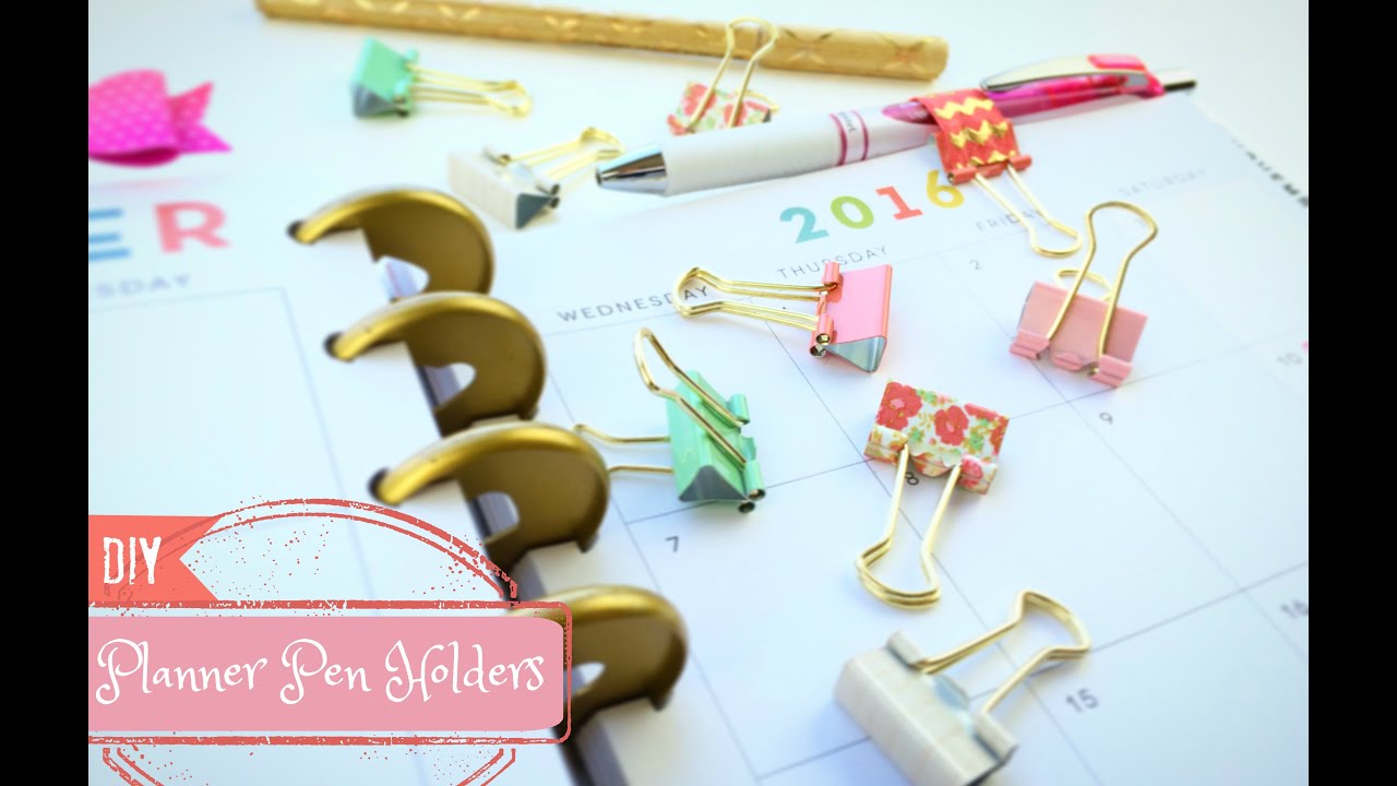 How to Make a Pen Holder DIY Planner Pen Loop YouTube