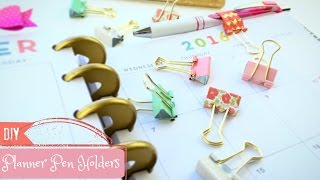 How to Make a Pen Holder: DIY Planner Pen Loop