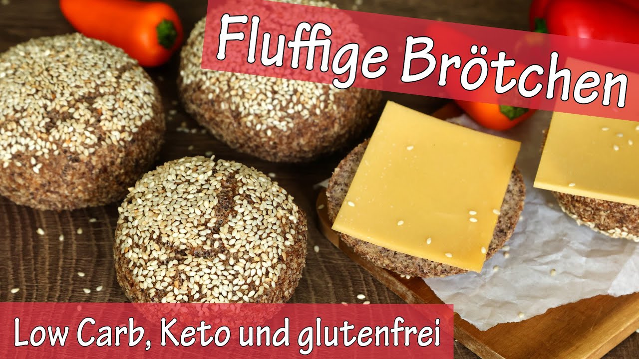 Fluffige LOW CARB Brötchen 🍞 gesund, glutenfrei & sooo lecker 😍