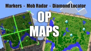 OP Maps - Minecraft Bedrock Addon | Diamond Locator, Map Markers, Mob Radar screenshot 2