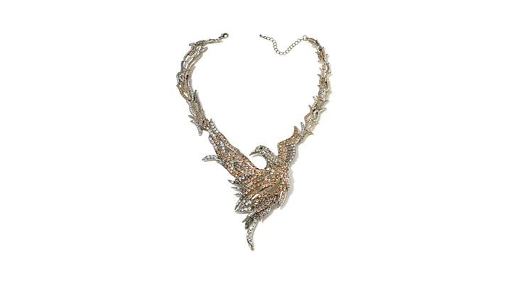 Rara Avis by Iris Apfel Crystal Bird Necklace
