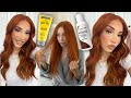 Transforming my Orange Wig to the Perfect Ginger Color