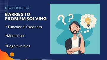 Barriers to problem solving|Psychology|in urdu\hindi
