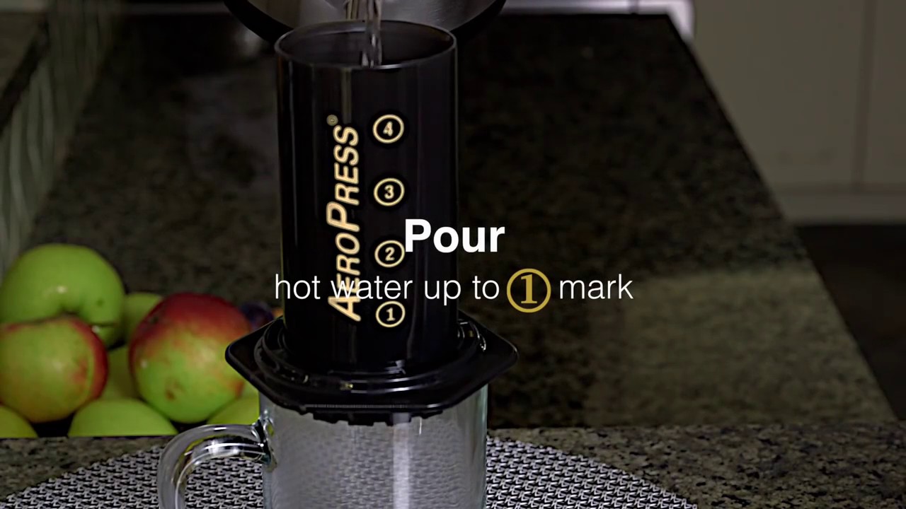 How to make an espresso style concentrate or latte with the AeroPress coffee maker YouTube