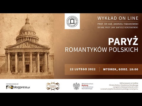 NA ŻYWO: Paryż romantyków polskich (prof. Andrzej Fabianowski)