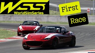 World Sim Series Mazda MX5 Rookie Series First ever Race - Assetto Corsa