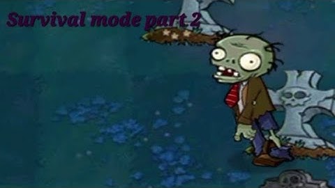 Survival mode part 2: Night | Plants vs Zombies walkthrough [android]