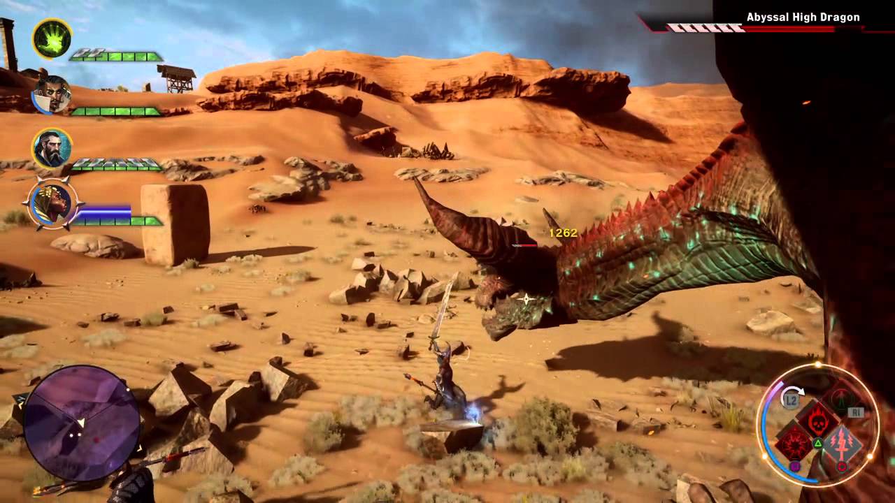 Dragon Age™: Inquisition dragon fight Western approach - YouTube