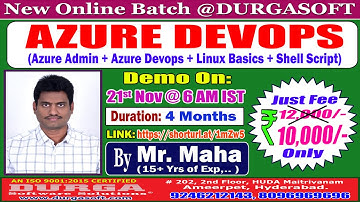 AZURE DEVOPS Online Training @ DURGASOFT