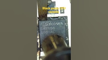 Black paste CPU remove #bigmobilerepair #shorts