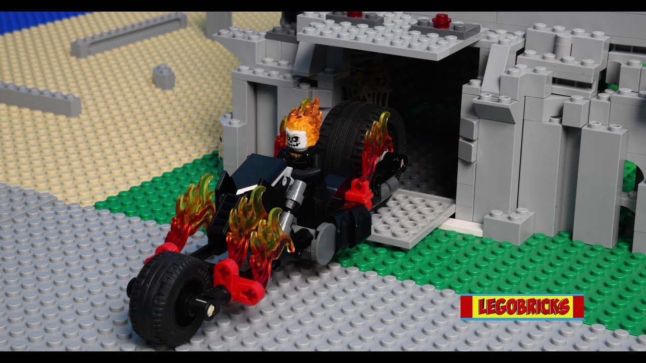 Lego Ghost Rider bus hijack with Spiderman | ST003 | Brick film | 4k | Legobricks