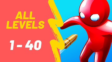 Bullet Man 3D Game All Levels 1-40 Walkthrough