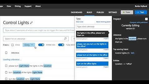Training an Azure LUIS Endpoint