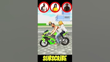All Character Survive 😱 Indian bike driving 3D #shorts #gaming #gta