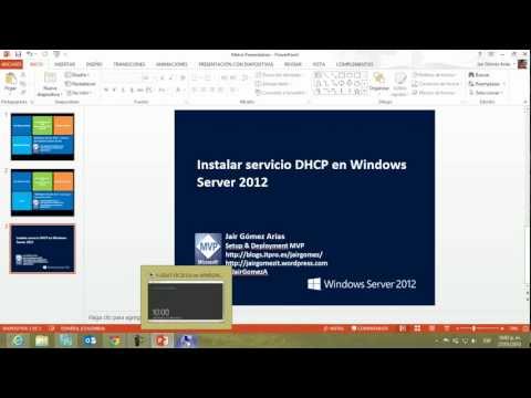 Windows Server 2012 - Instalar y configurar servidor DHCP