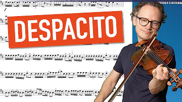 Despacito Violin Cover | Violin Sheet Music | Playalong