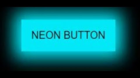 Wordpress Elementor Neon Button Tutorial