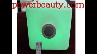 Illuminated Speaker Ball led light ball rechargeable,Led Cube Seat With Bluetooth Speakers
